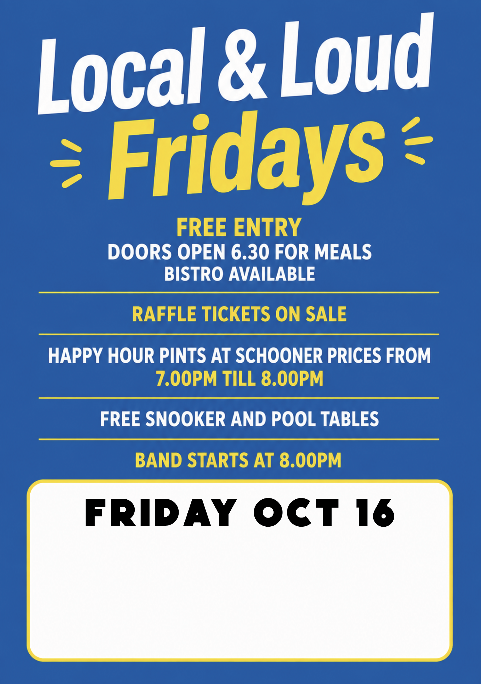Friday Local & Loud