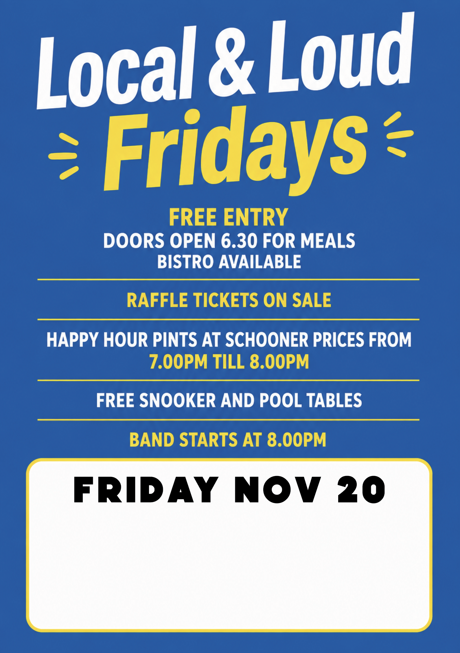 Friday Local & Loud