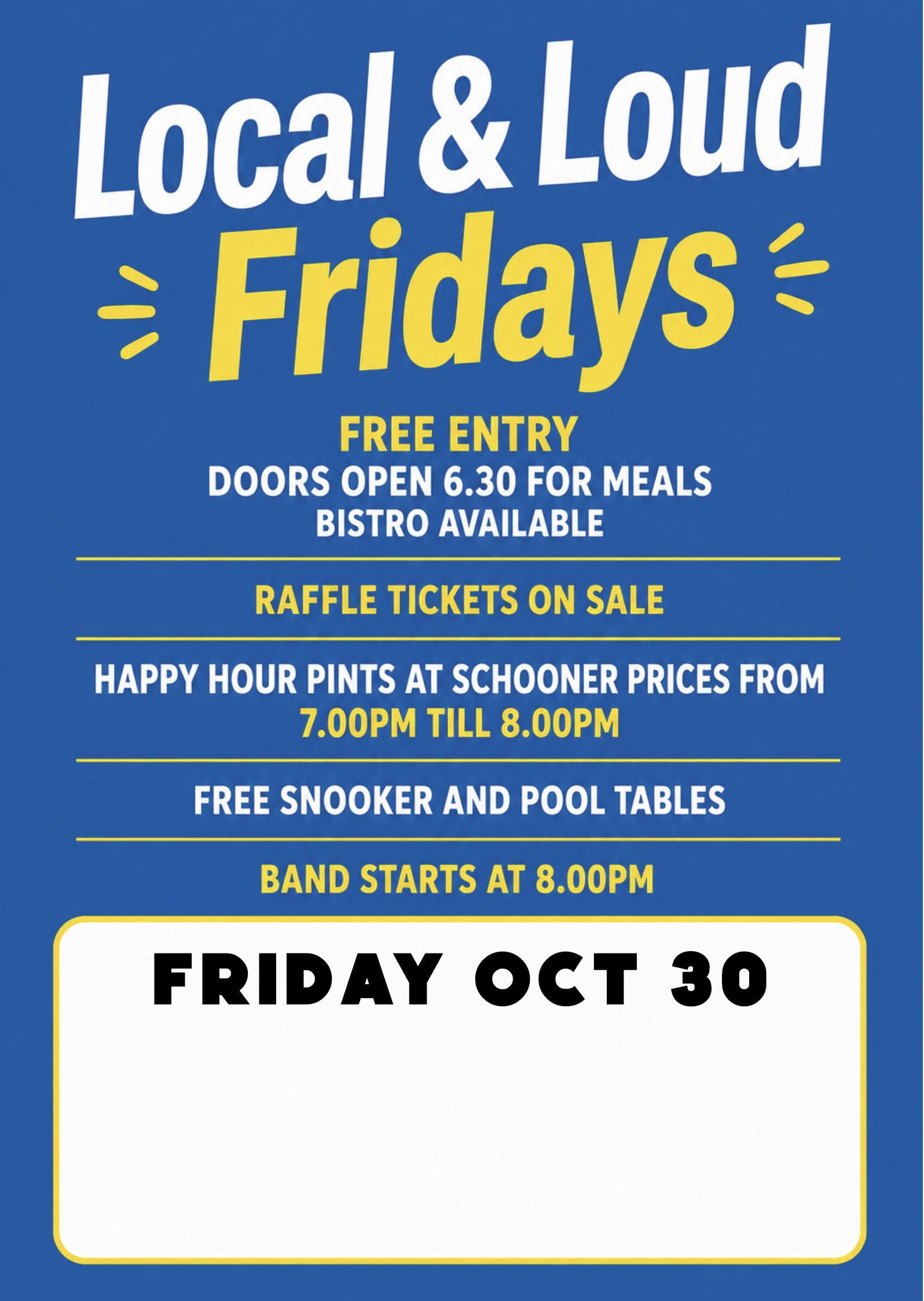 Friday Local & Loud